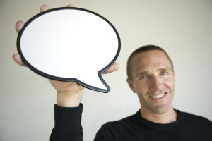 You should have no trouble figuring out what he's saying