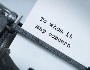 Vintage inscription made by old typewriter